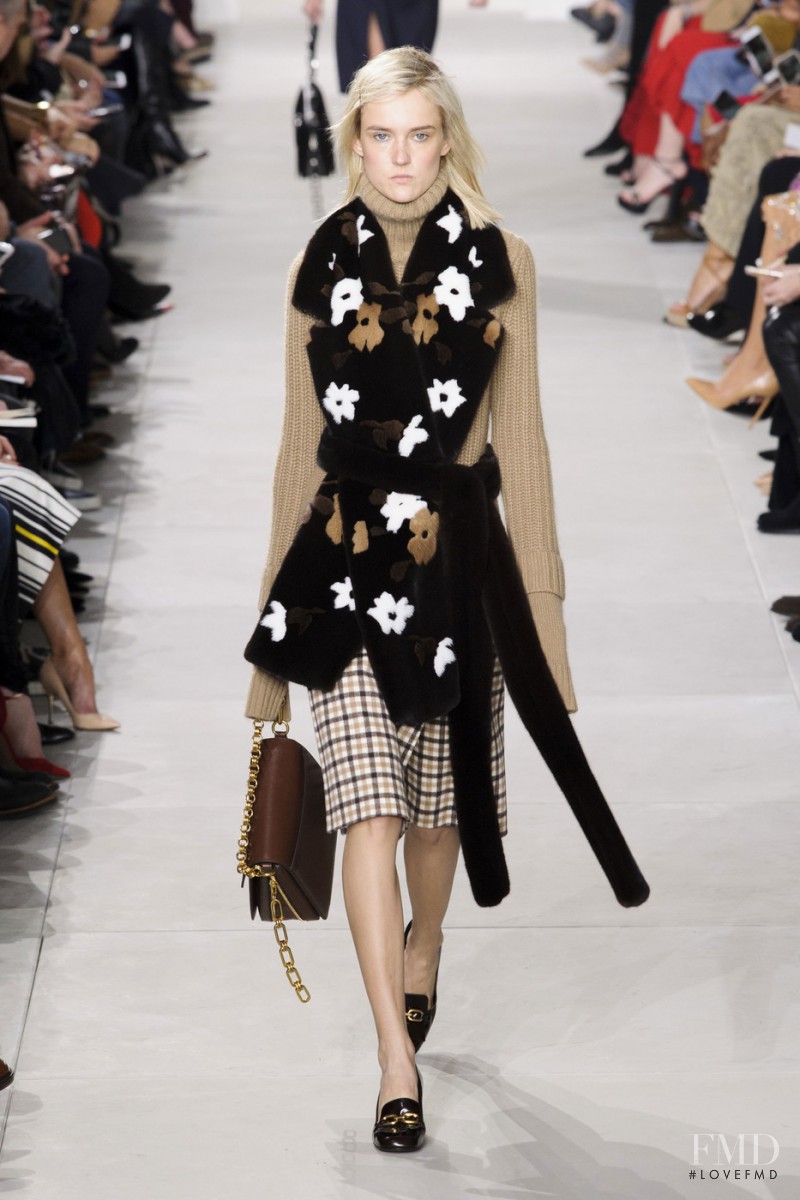 Harleth Kuusik featured in  the Michael Kors Collection fashion show for Autumn/Winter 2016
