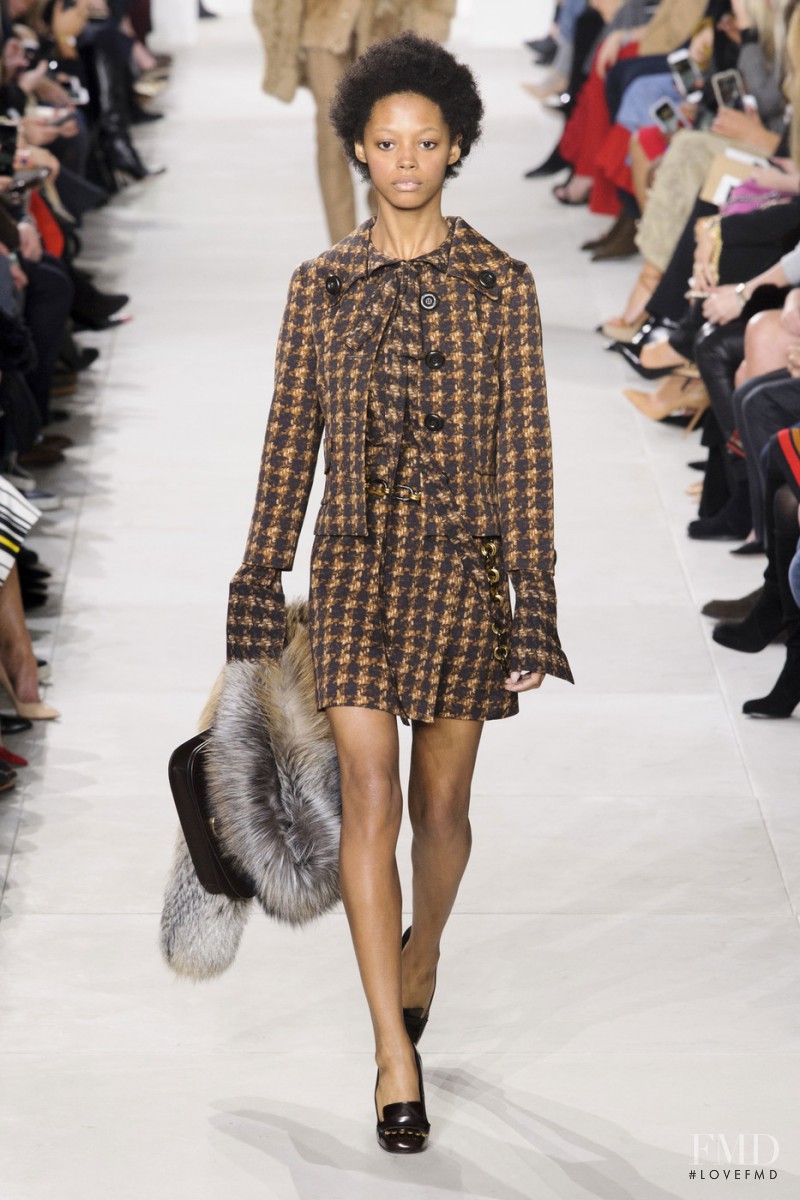 Londone Myers featured in  the Michael Kors Collection fashion show for Autumn/Winter 2016