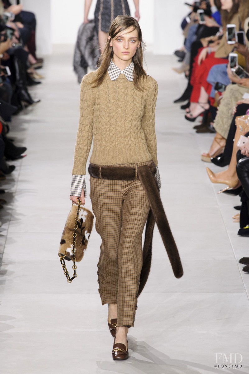 Waleska Gorczevski featured in  the Michael Kors Collection fashion show for Autumn/Winter 2016