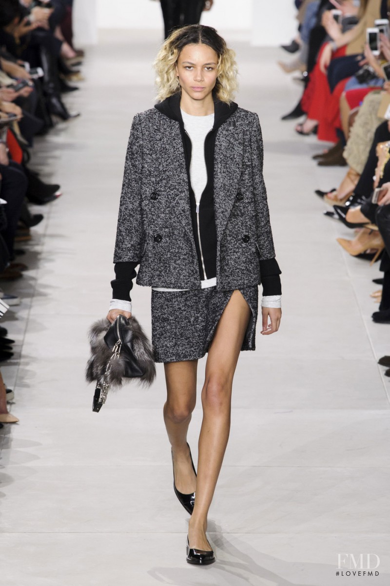 Binx Walton featured in  the Michael Kors Collection fashion show for Autumn/Winter 2016