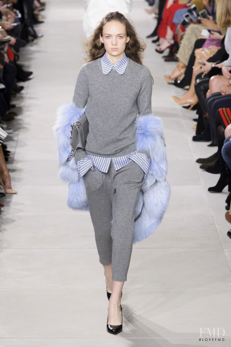 Adrienne Juliger featured in  the Michael Kors Collection fashion show for Autumn/Winter 2016