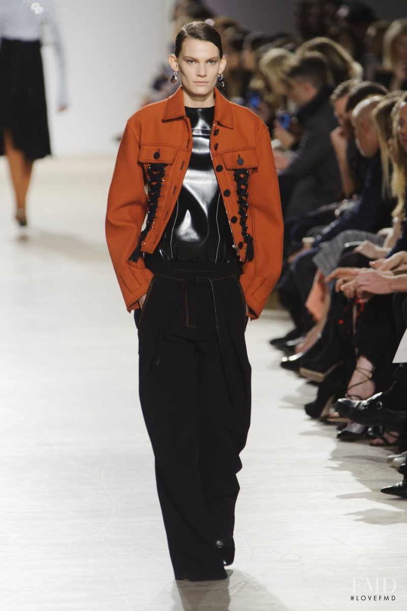 Lena Hardt featured in  the Proenza Schouler fashion show for Autumn/Winter 2016