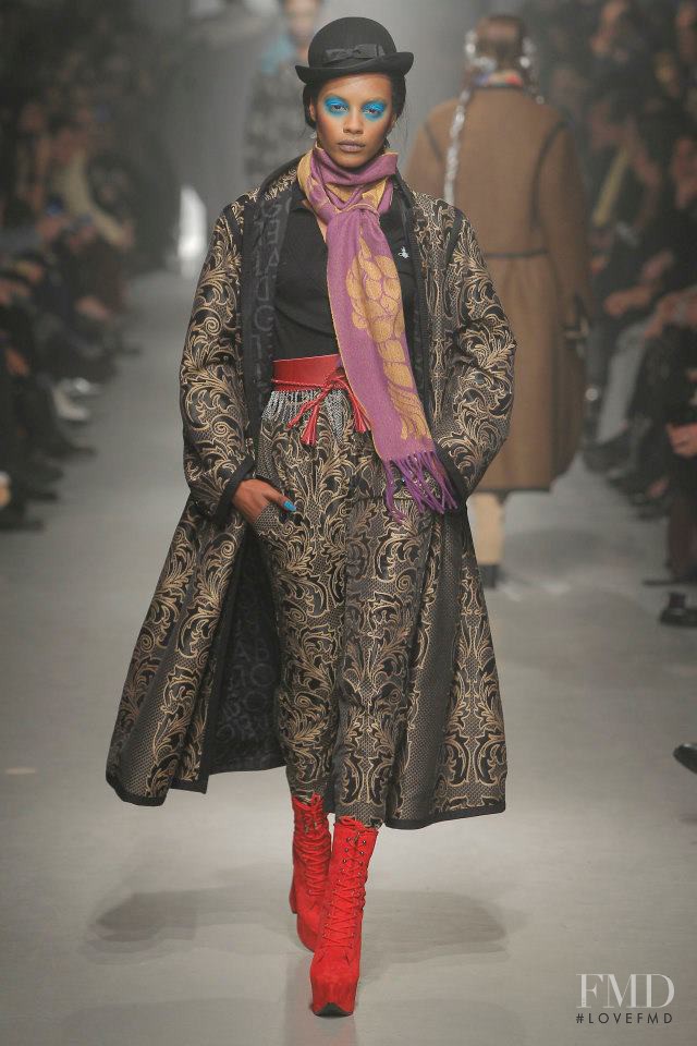 Sharam Diniz featured in  the Vivienne Westwood Gold Label fashion show for Autumn/Winter 2013