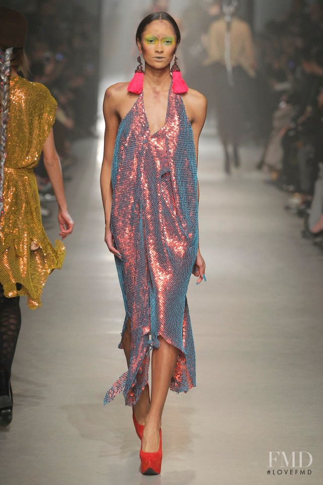 Catherine Decome featured in  the Vivienne Westwood Gold Label fashion show for Autumn/Winter 2013