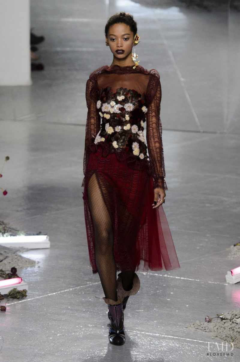 Londone Myers featured in  the Rodarte fashion show for Autumn/Winter 2016