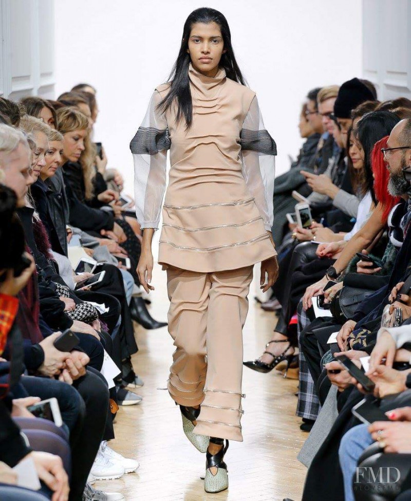 Pooja Mor featured in  the J.W. Anderson fashion show for Autumn/Winter 2016