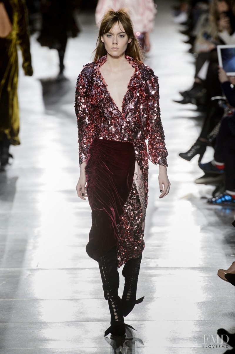 Kiki Willems featured in  the Preen by Thornton Bregazzi fashion show for Autumn/Winter 2016