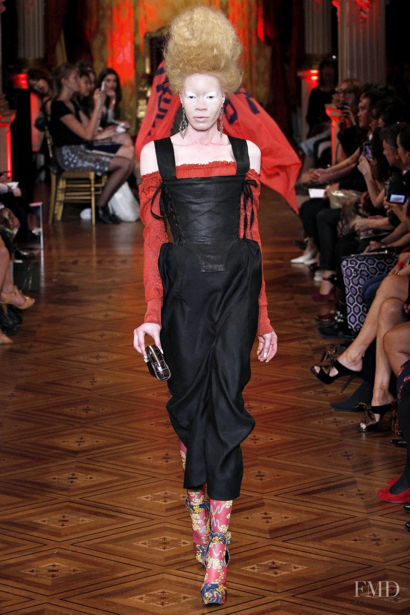 Diandra Forrest featured in  the Vivienne Westwood Gold Label fashion show for Spring/Summer 2013