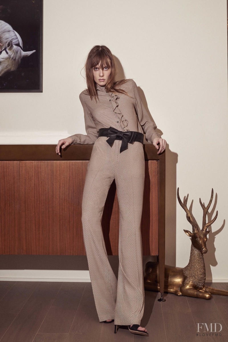 Kiki Willems featured in  the Paul et Joe lookbook for Pre-Fall 2016