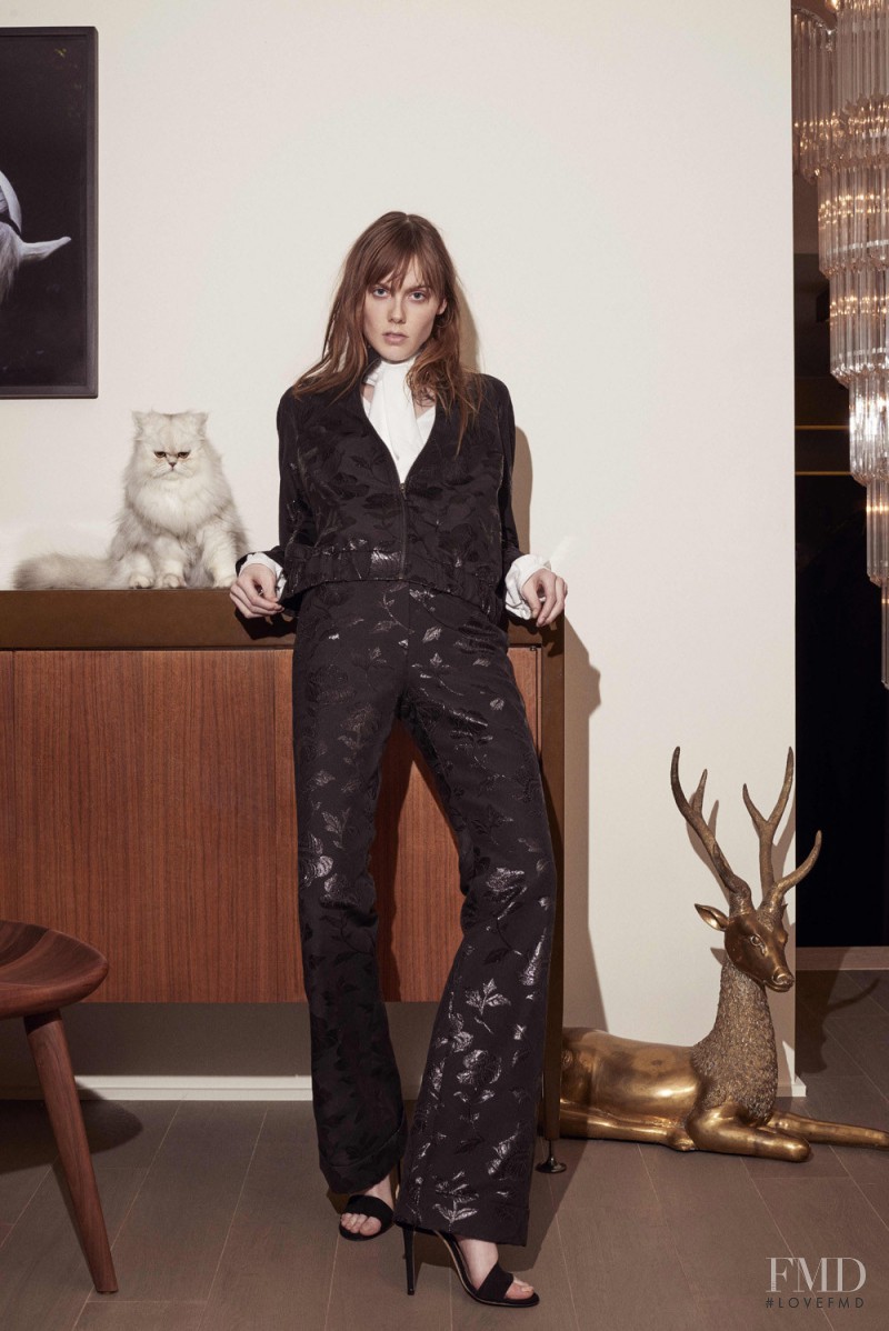 Kiki Willems featured in  the Paul et Joe lookbook for Pre-Fall 2016