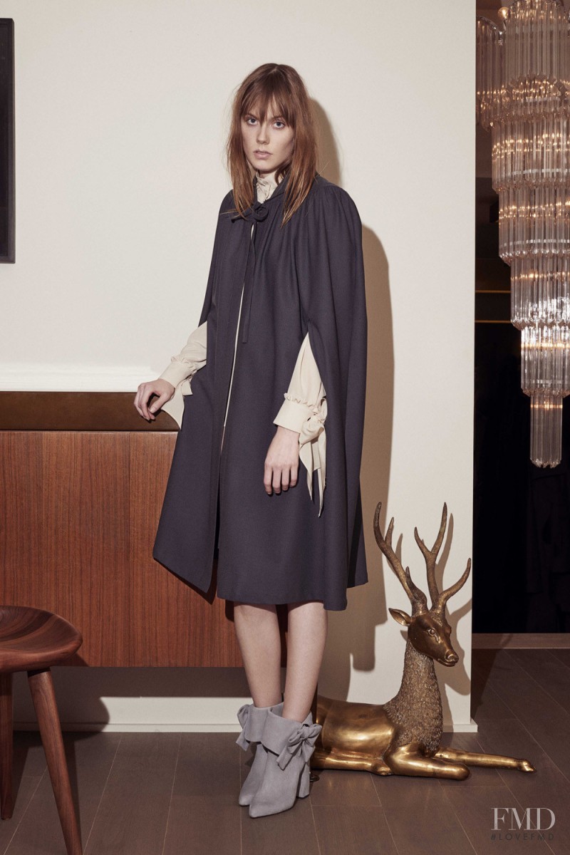 Kiki Willems featured in  the Paul et Joe lookbook for Pre-Fall 2016