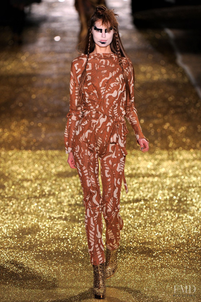 Katie Fogarty featured in  the Vivienne Westwood Gold Label fashion show for Autumn/Winter 2011