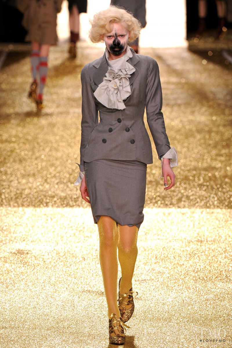 Masha Kirsanova featured in  the Vivienne Westwood Gold Label fashion show for Autumn/Winter 2011