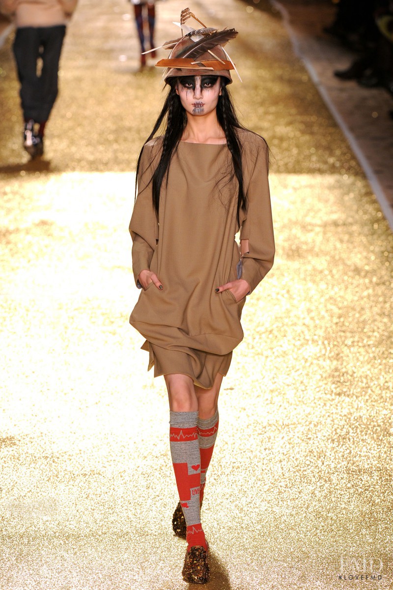 Xu Liu featured in  the Vivienne Westwood Gold Label fashion show for Autumn/Winter 2011