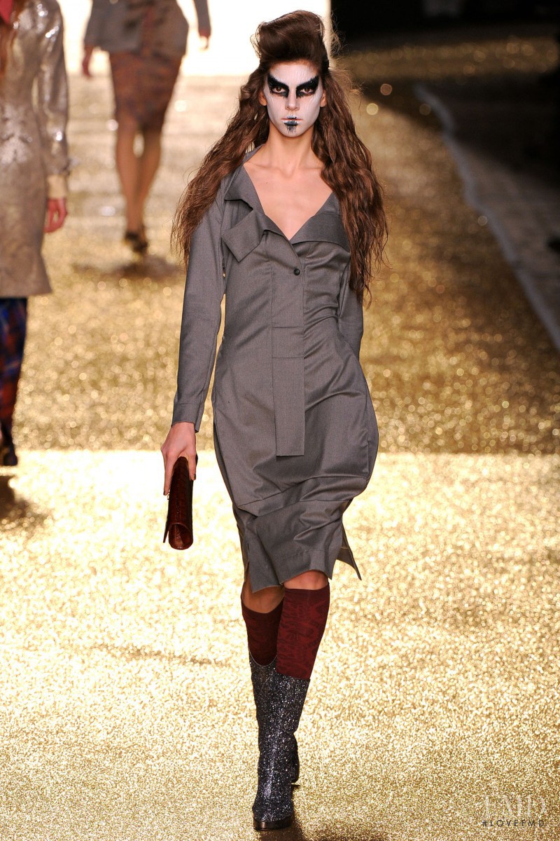 Marta Ortiz featured in  the Vivienne Westwood Gold Label fashion show for Autumn/Winter 2011