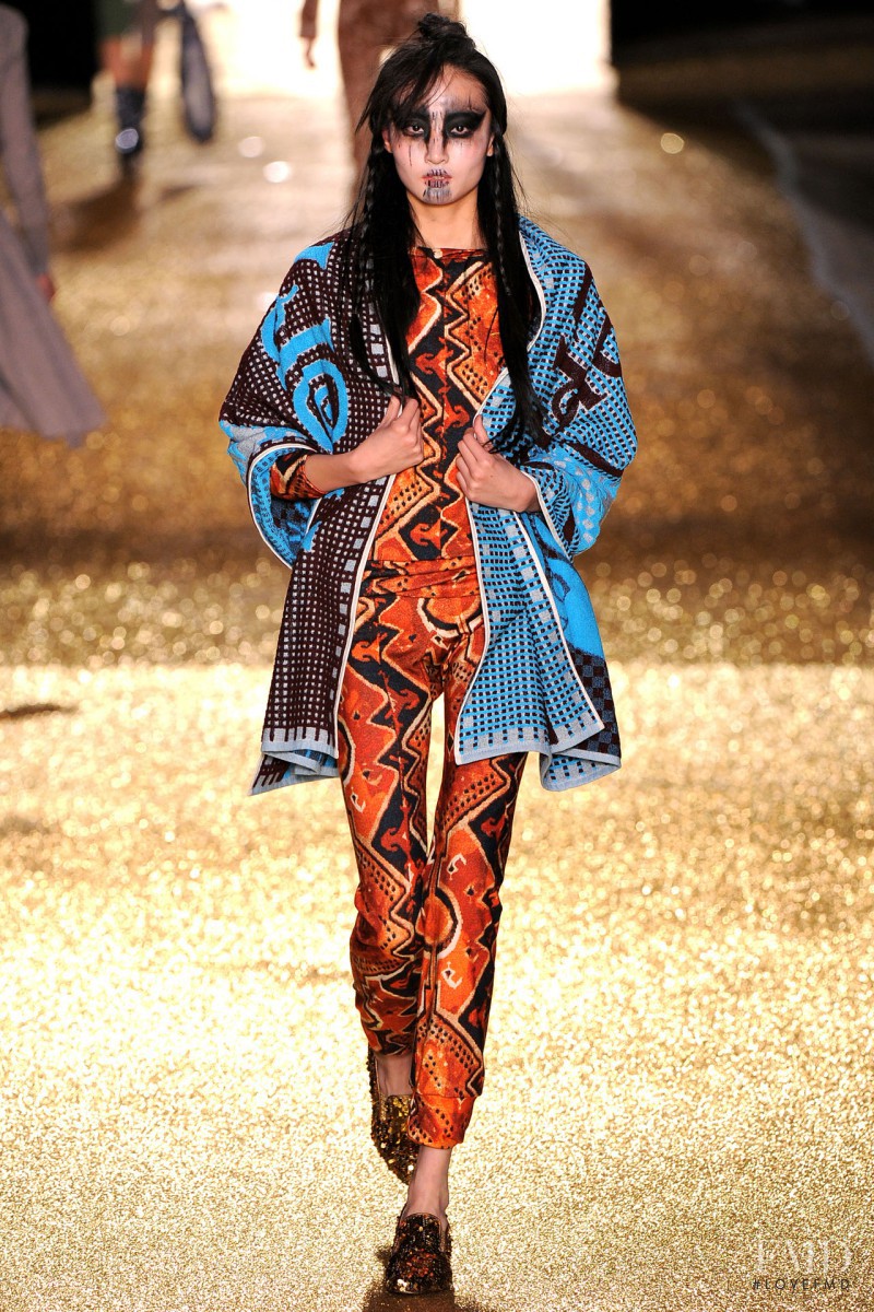 Xu Liu featured in  the Vivienne Westwood Gold Label fashion show for Autumn/Winter 2011