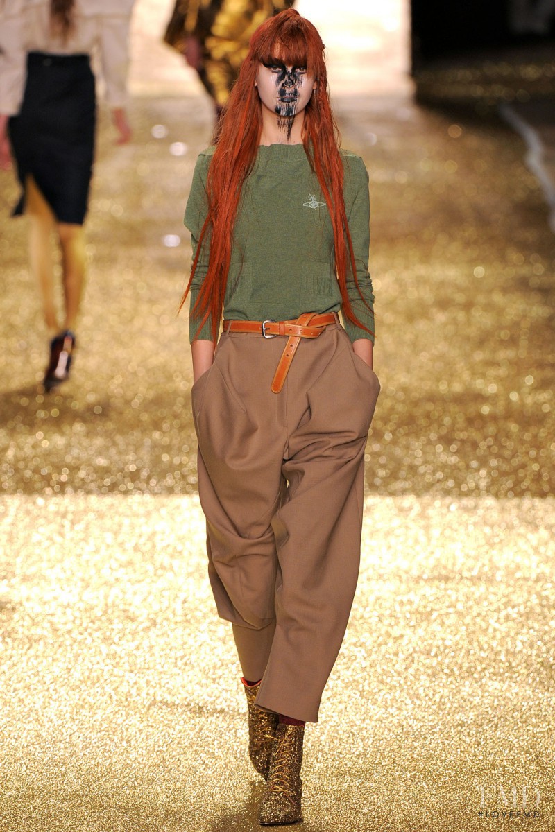 Julia Johansen featured in  the Vivienne Westwood Gold Label fashion show for Autumn/Winter 2011