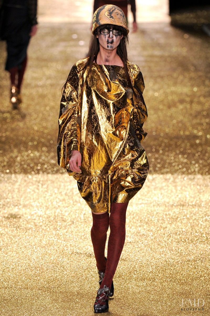 Irina Lazareanu featured in  the Vivienne Westwood Gold Label fashion show for Autumn/Winter 2011