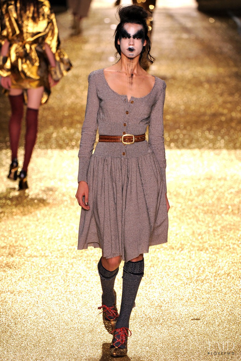 Hind Sahli featured in  the Vivienne Westwood Gold Label fashion show for Autumn/Winter 2011