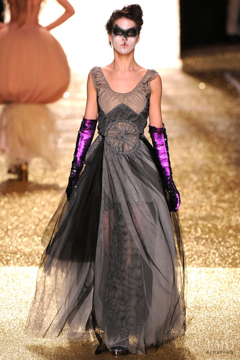 Eliza Cummings featured in  the Vivienne Westwood Gold Label fashion show for Autumn/Winter 2011