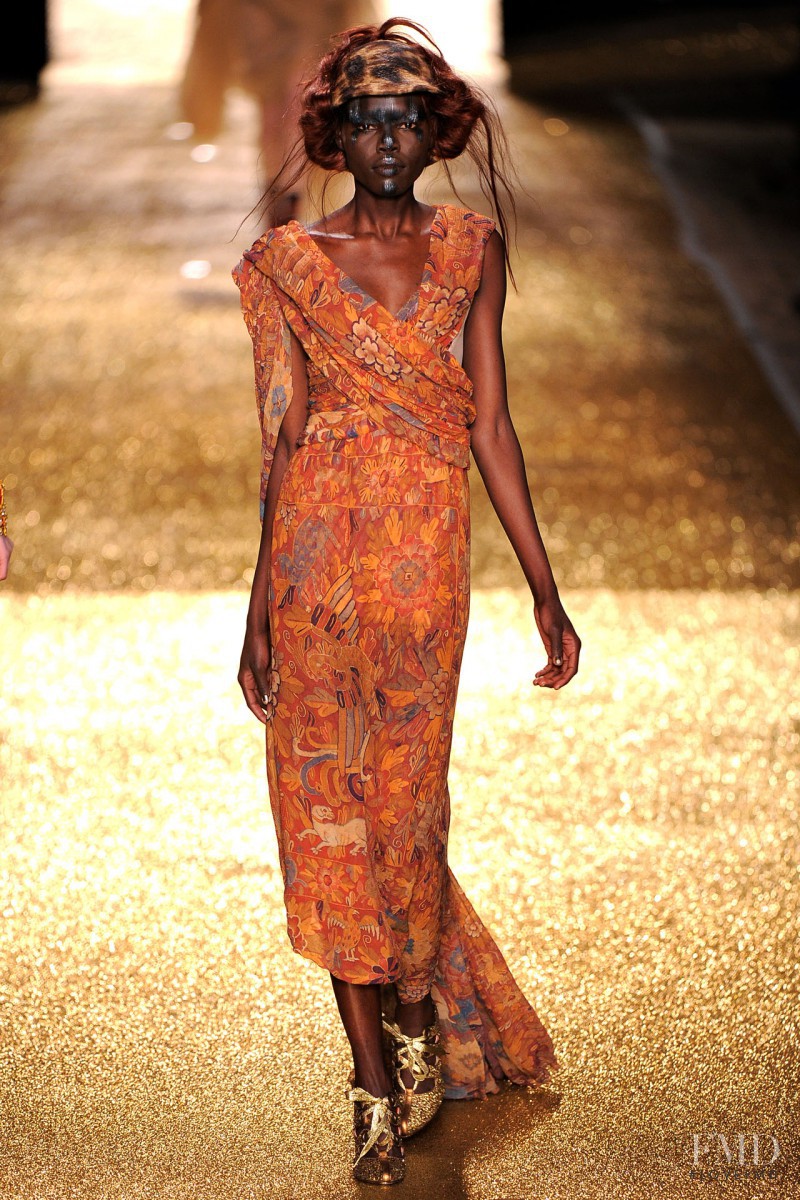 Grace Bol featured in  the Vivienne Westwood Gold Label fashion show for Autumn/Winter 2011