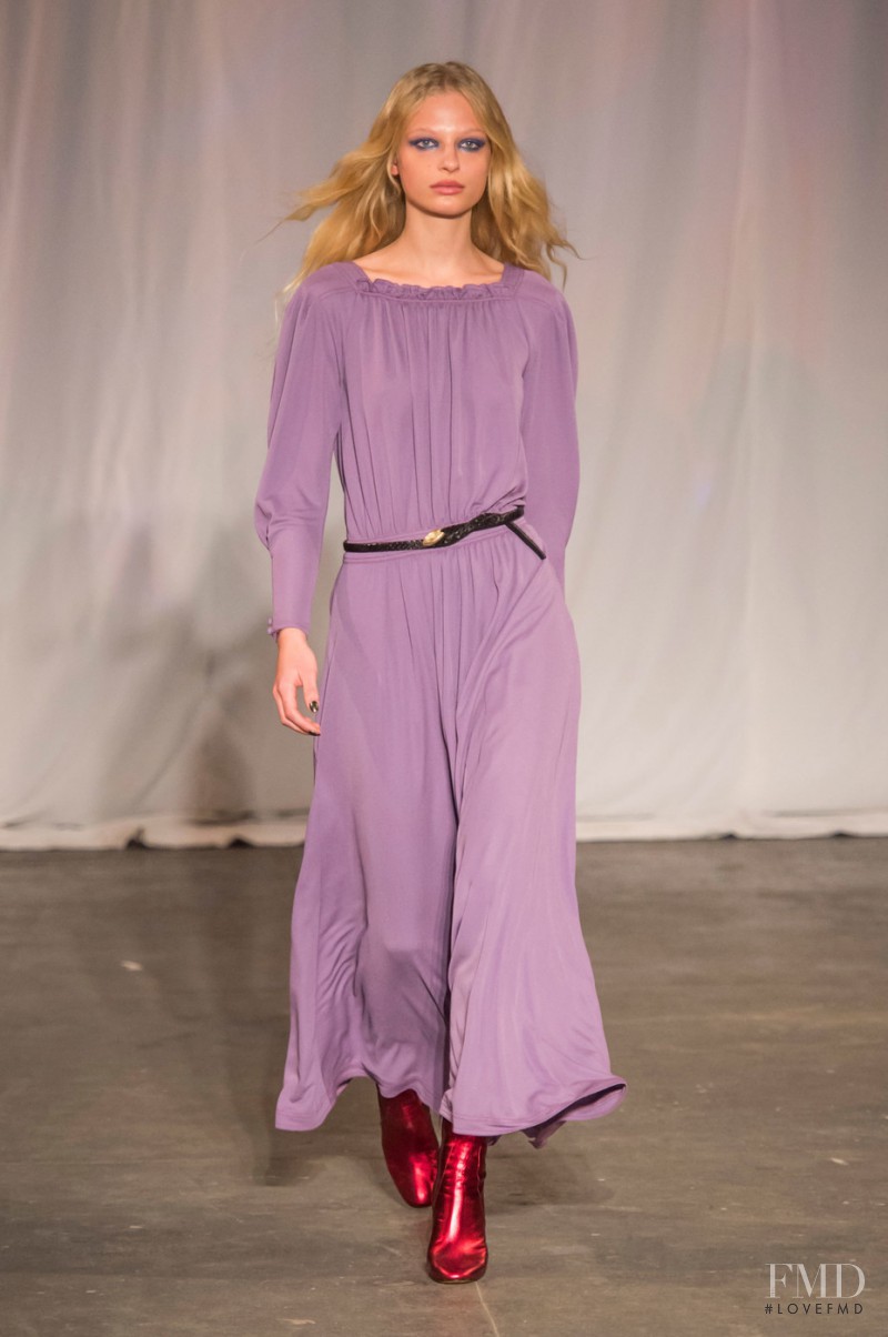 Frederikke Sofie Falbe-Hansen featured in  the Jill Stuart fashion show for Autumn/Winter 2016