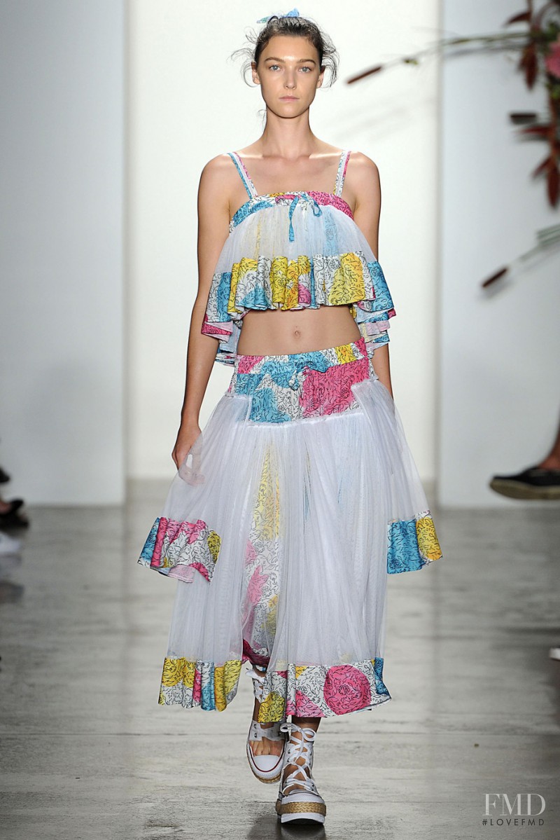 Stephanie Joy Field featured in  the Adam Selman fashion show for Spring/Summer 2016