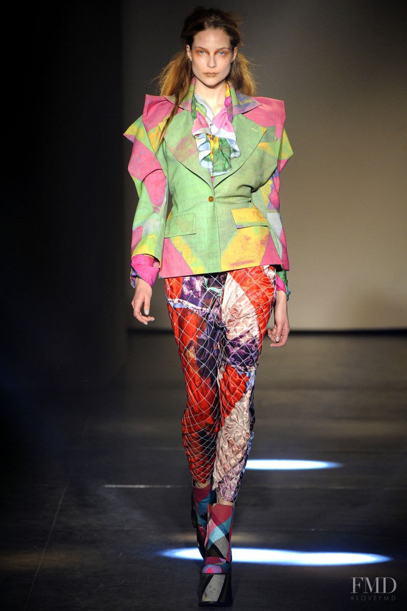 Masha Voronina featured in  the Vivienne Westwood Gold Label fashion show for Autumn/Winter 2012
