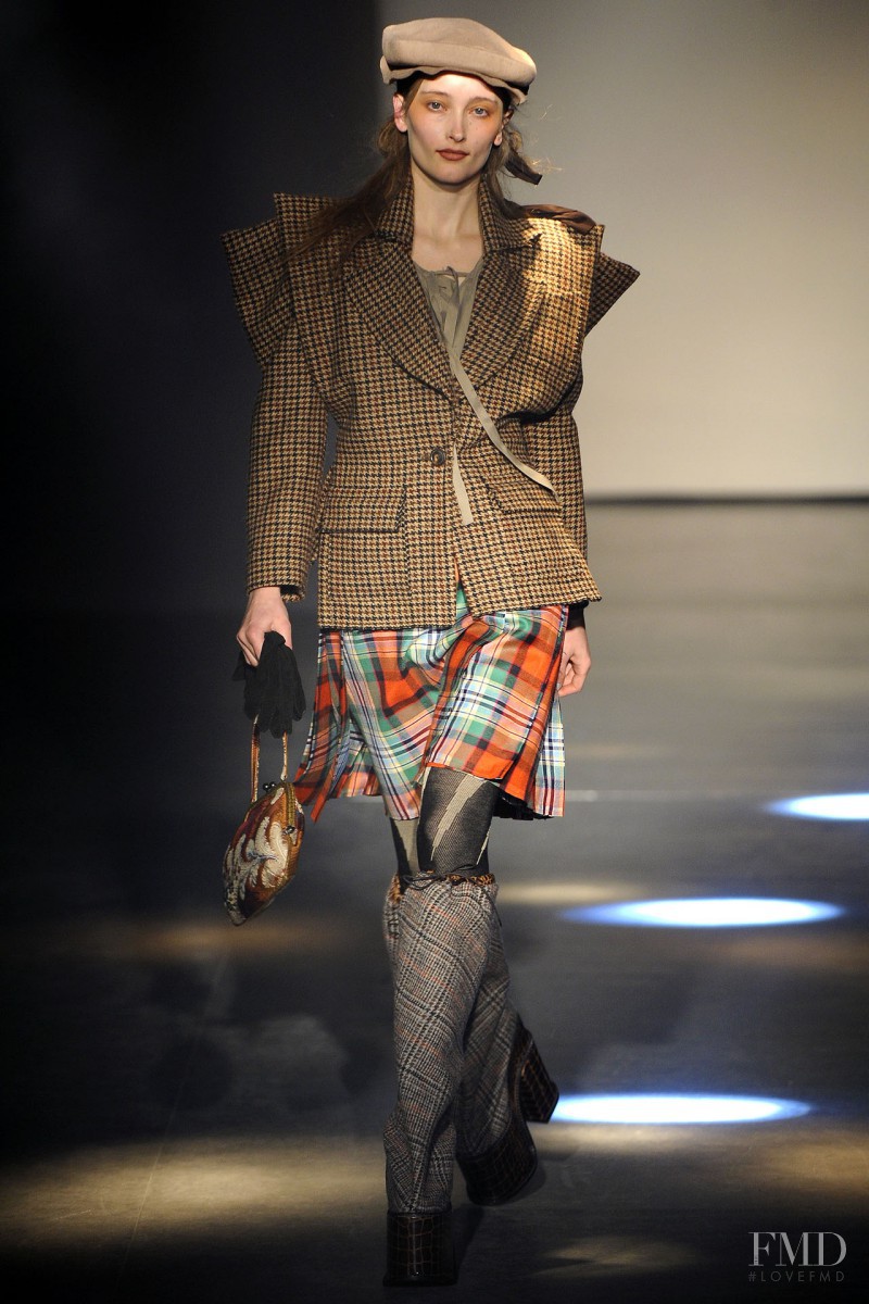Iekeliene Stange featured in  the Vivienne Westwood Gold Label fashion show for Autumn/Winter 2012