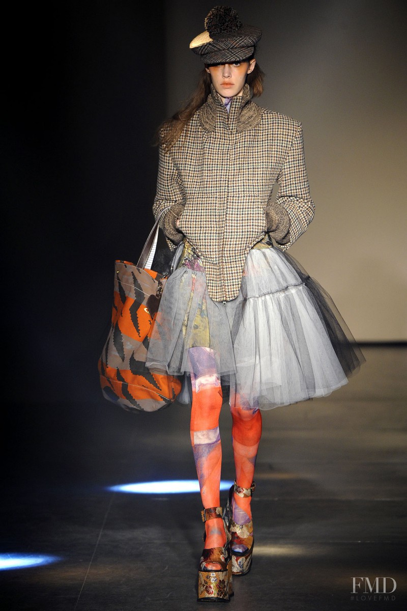 Georgia Hilmer featured in  the Vivienne Westwood Gold Label fashion show for Autumn/Winter 2012