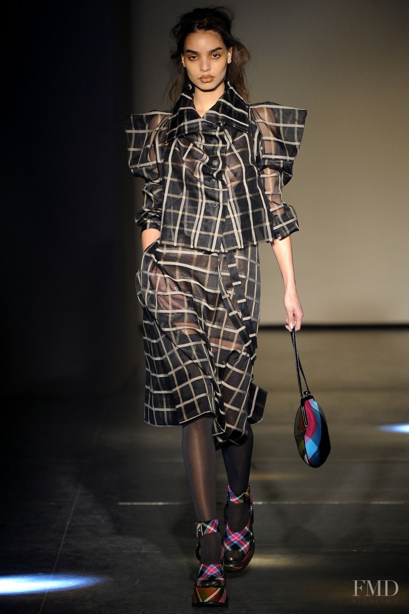 Sabrina Nait featured in  the Vivienne Westwood Gold Label fashion show for Autumn/Winter 2012