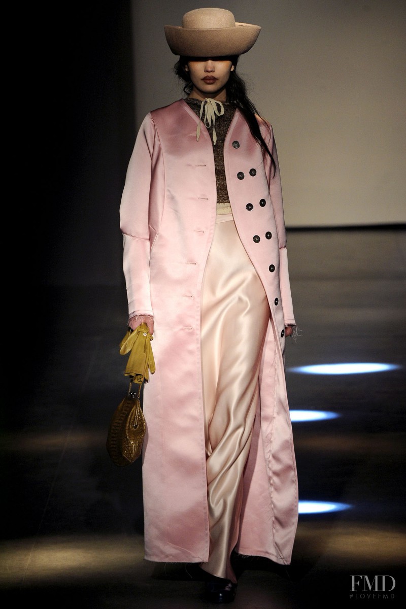 Irina Sharipova featured in  the Vivienne Westwood Gold Label fashion show for Autumn/Winter 2012