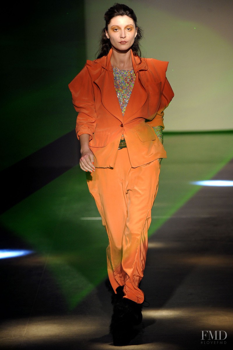 Irina Lazareanu featured in  the Vivienne Westwood Gold Label fashion show for Autumn/Winter 2012