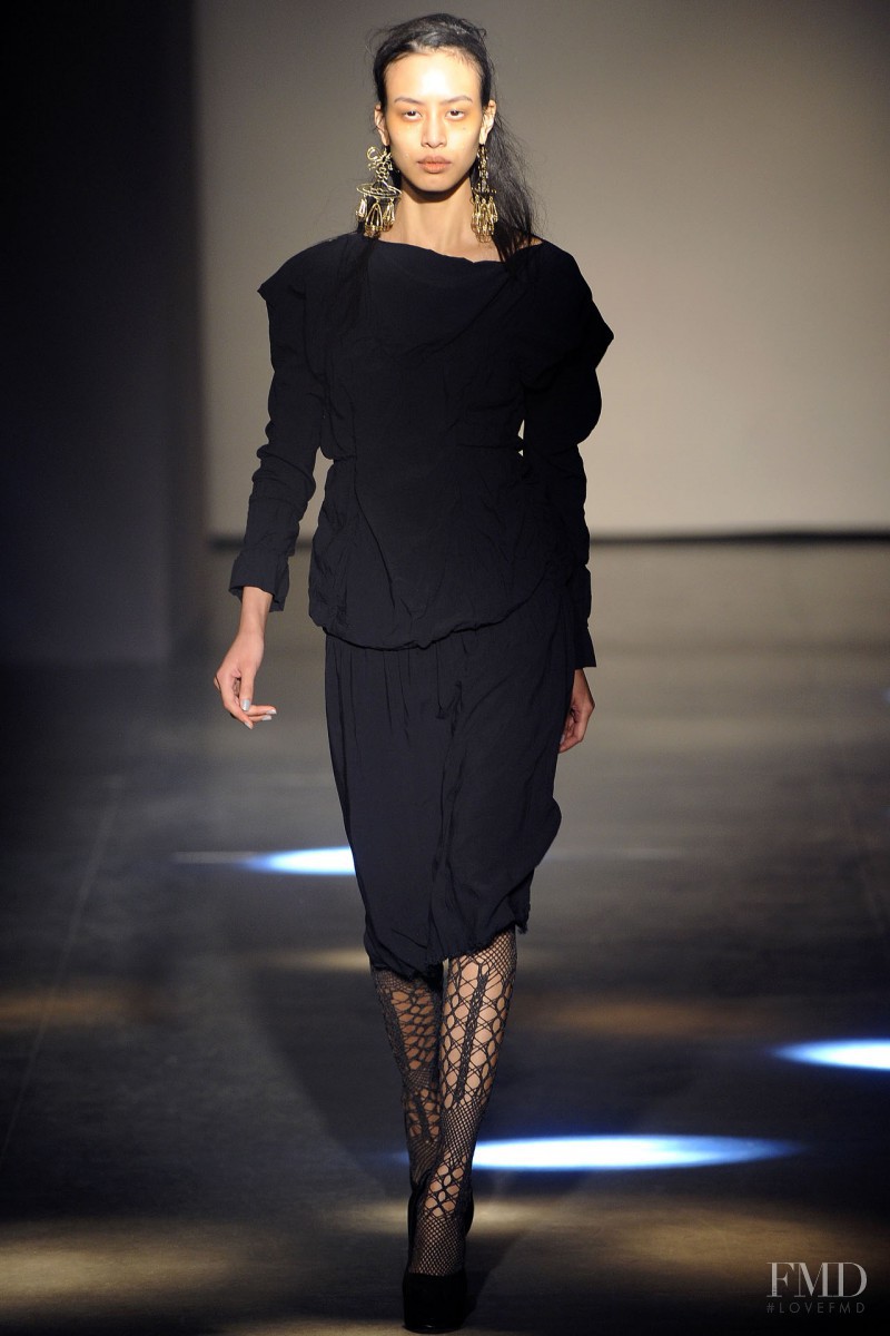 Si Tanwiboon featured in  the Vivienne Westwood Gold Label fashion show for Autumn/Winter 2012