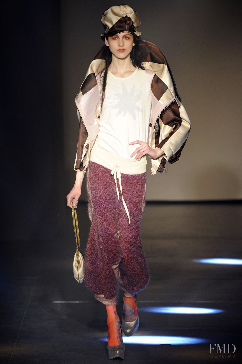 Lida Fox featured in  the Vivienne Westwood Gold Label fashion show for Autumn/Winter 2012