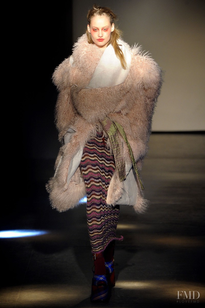Queeny van der Zande featured in  the Vivienne Westwood Gold Label fashion show for Autumn/Winter 2012