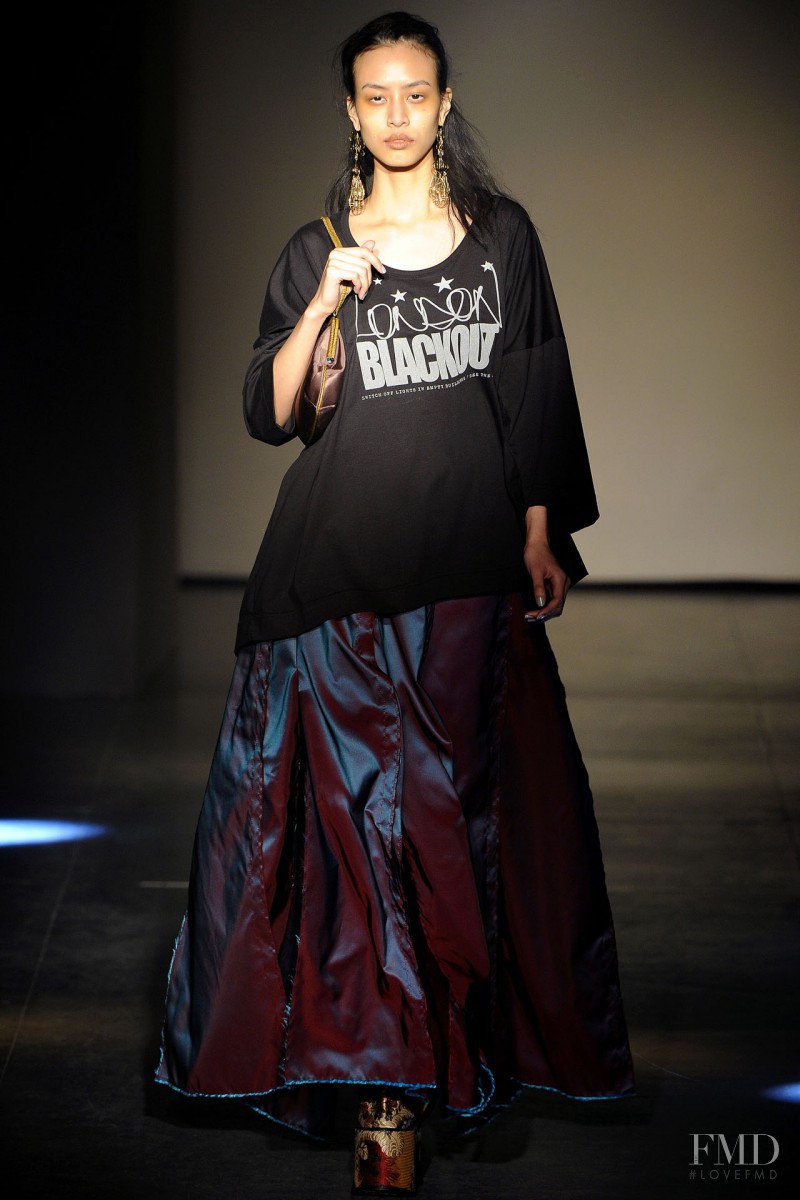 Si Tanwiboon featured in  the Vivienne Westwood Gold Label fashion show for Autumn/Winter 2012