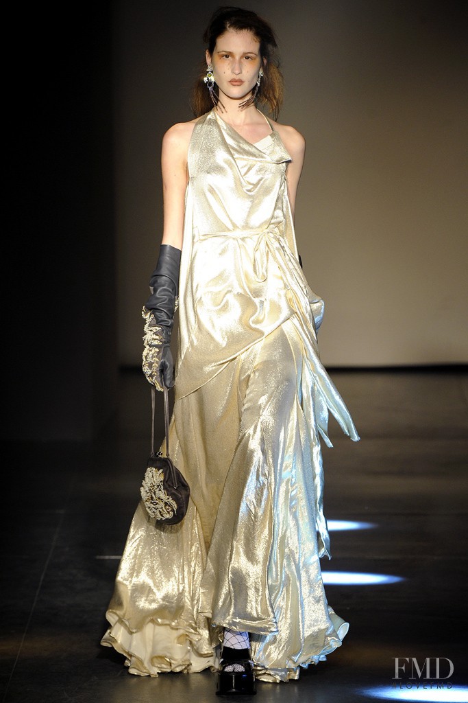 Drielly Oliveira featured in  the Vivienne Westwood Gold Label fashion show for Autumn/Winter 2012