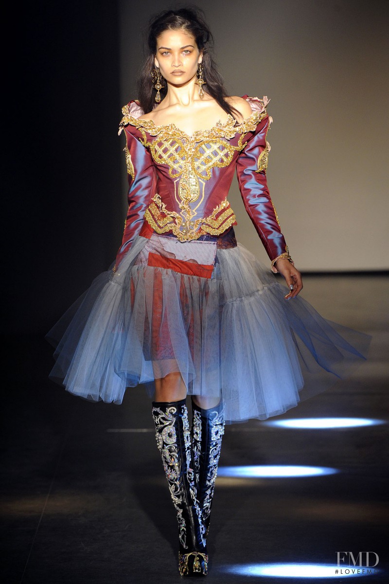 Shanina Shaik featured in  the Vivienne Westwood Gold Label fashion show for Autumn/Winter 2012