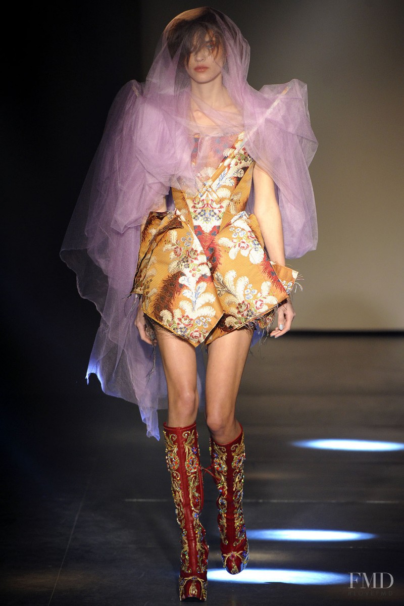 Alison Nix featured in  the Vivienne Westwood Gold Label fashion show for Autumn/Winter 2012