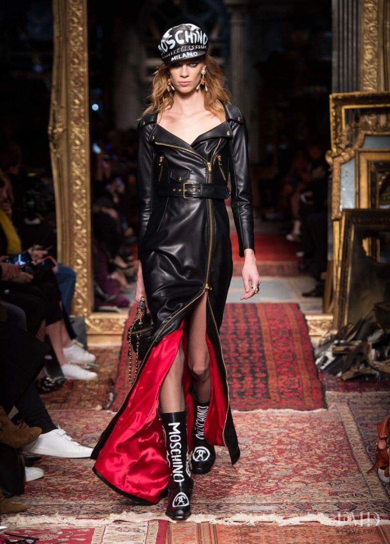 Lexi Boling featured in  the Moschino fashion show for Autumn/Winter 2016