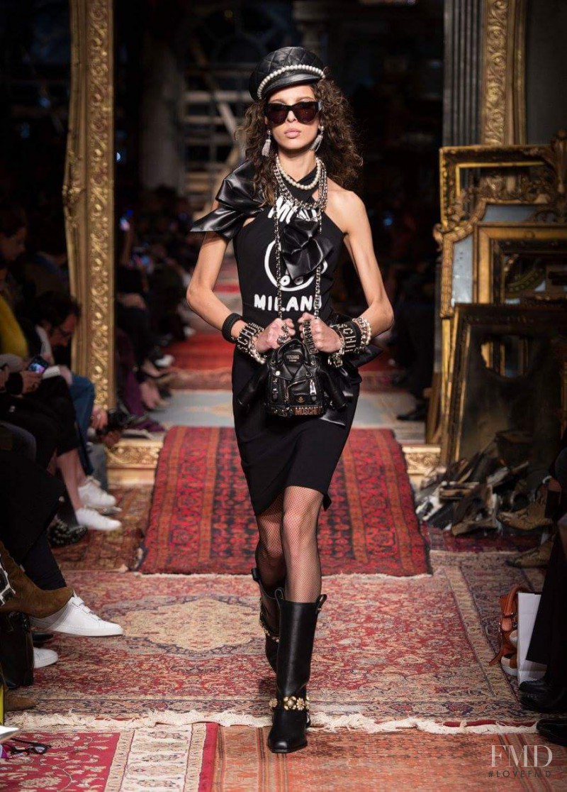 Alice Metza featured in  the Moschino fashion show for Autumn/Winter 2016