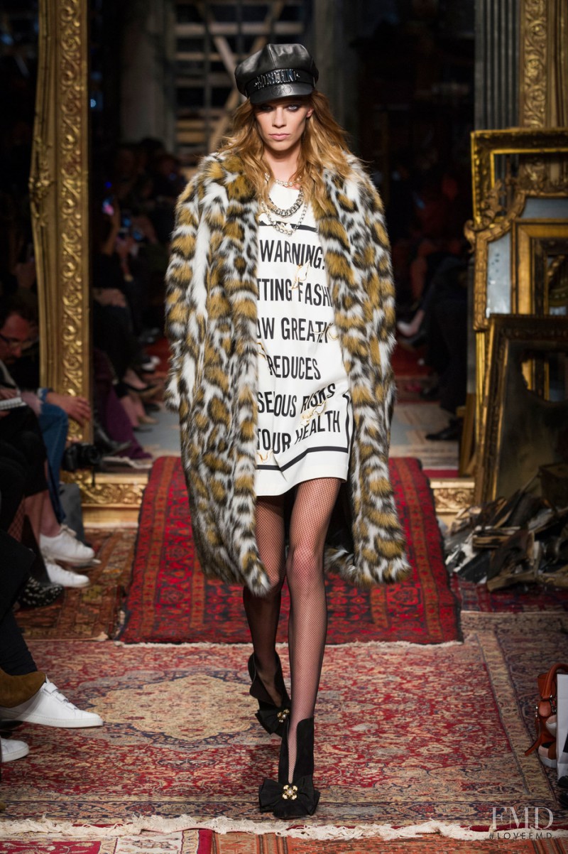 Lexi Boling featured in  the Moschino fashion show for Autumn/Winter 2016