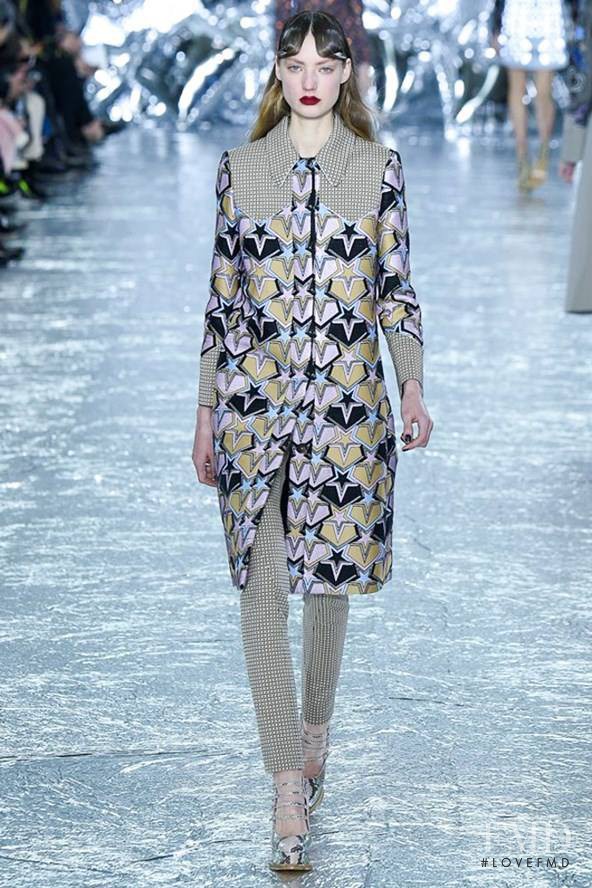 Susanne Knipper featured in  the Mary Katrantzou fashion show for Autumn/Winter 2016