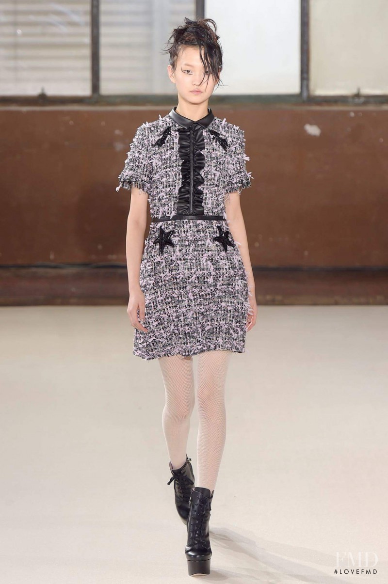Wangy Xinyu featured in  the Giamba fashion show for Autumn/Winter 2016