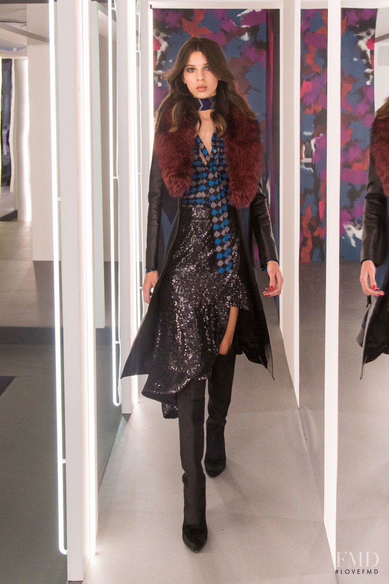 Alice Metza featured in  the Diane Von Furstenberg fashion show for Autumn/Winter 2016