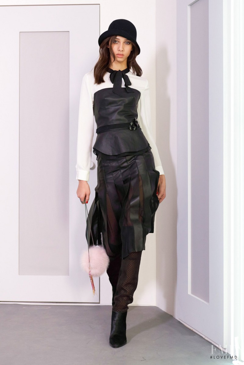 Yasmin Wijnaldum featured in  the Diane Von Furstenberg fashion show for Autumn/Winter 2016