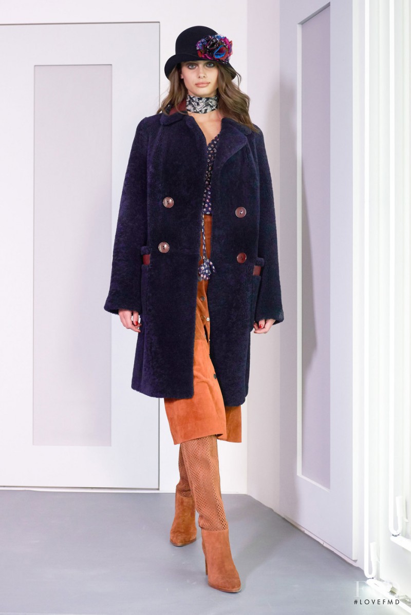 Taylor Hill featured in  the Diane Von Furstenberg fashion show for Autumn/Winter 2016