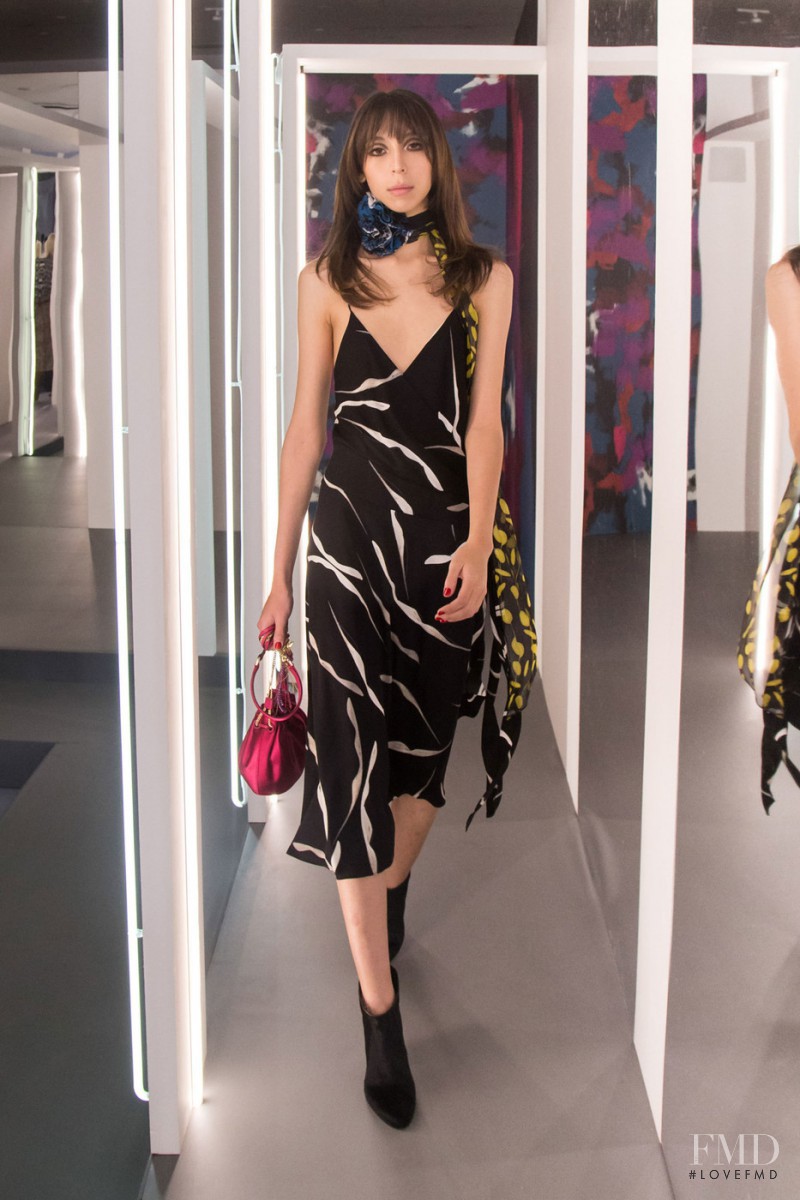 Issa Lish featured in  the Diane Von Furstenberg fashion show for Autumn/Winter 2016