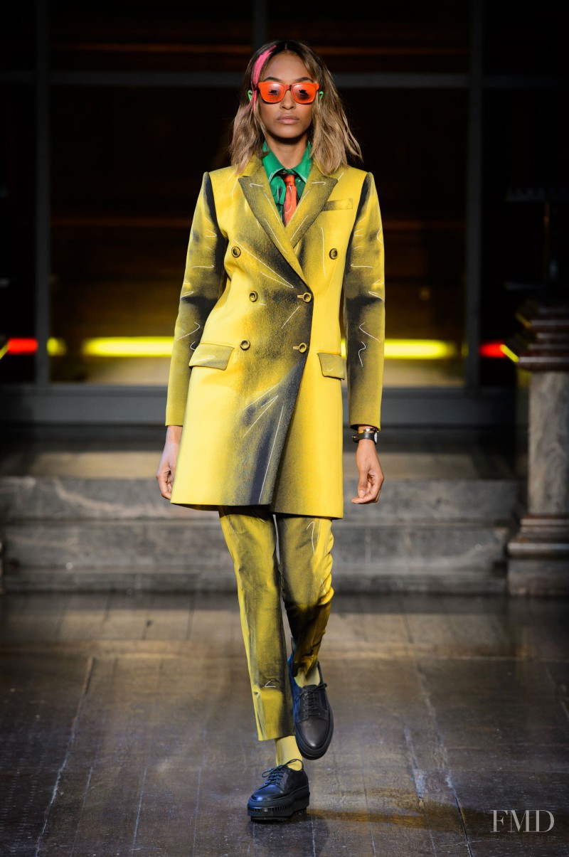 Jourdan Dunn featured in  the Moschino fashion show for Autumn/Winter 2016